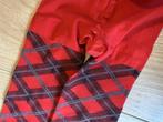 Geruite Tartan-patroon Ondoorzichtige Rode en Groene Panty M, Verzenden, Nieuw, Nvt, Nvt