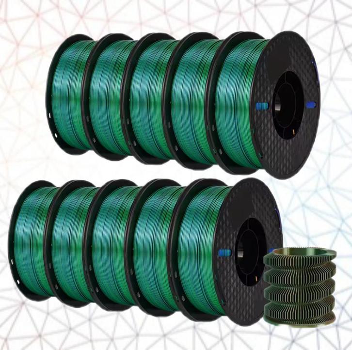 Kingroon 3D filament triple PLA Blauw Groen Oranje, Computers en Software, 3D-printerbenodigheden, Nieuw, Ophalen of Verzenden