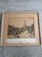 Ets Vismarkt Groningen - Johan Hemkes, Ophalen of Verzenden