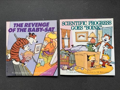 Calvin & Hobbes - 2 Stripboeken Engelstalig, Boeken, Humor, Zo goed als nieuw, Cartoons, Ophalen of Verzenden