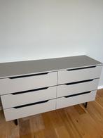 Beige cappuccino ladekast comode Damien van made, Huis en Inrichting, Kasten | Ladekasten, Ophalen, 50 tot 100 cm, Zo goed als nieuw
