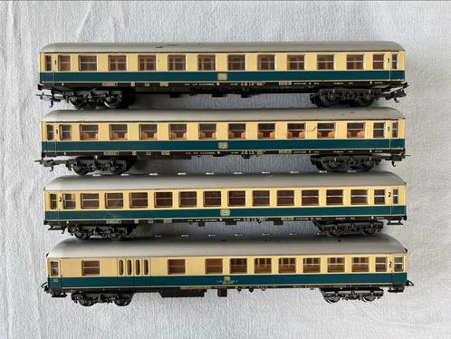 Lima DB set van 4 TEE/sneltrein rijtuigen, Hobby en Vrije tijd, Modeltreinen | H0, Wagon, Gelijkstroom, Lima, Analoog, Ophalen of Verzenden
