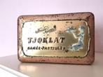 Vintage blik 'Tjoklat, camée-pastilles' rechthoek (rose), Verzenden, Gebruikt, Overige, Overige merken