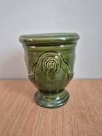 Anduze pot groen van Poterie de la Madeleine, Tuin en Terras, Bloempotten, Rond, Zo goed als nieuw, Aardewerk, Tuin