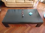 Donker bruine, tegen zwart aan salontafel met 4 laden, Huis en Inrichting, Tafels | Salontafels, Ophalen, Gebruikt, 100 tot 150 cm
