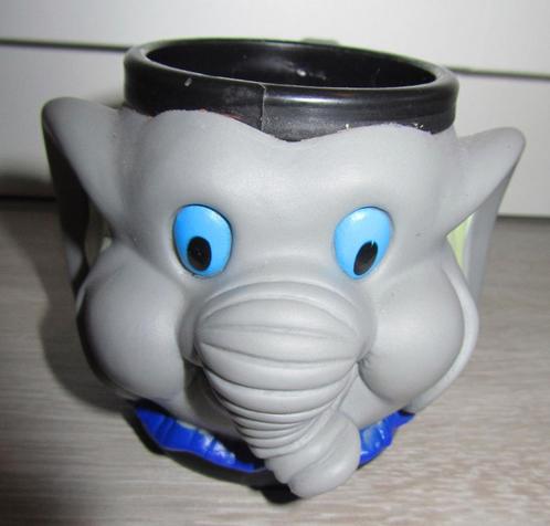 Kinder beker olifant (plastic) ongeveer 8 cm hoog, Huis en Inrichting, Keuken | Servies, Zo goed als nieuw, Overige typen, Overige stijlen