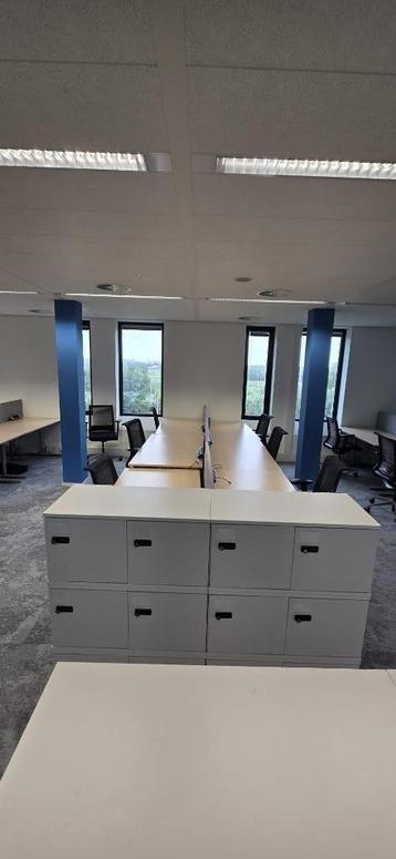 Kinnarps Zit-sta Duo bureau met scheidingswand ,29 stuks - afbeelding 21