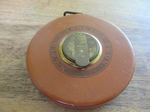 J.Ahrend & Zoon vintage meetlint 10 meter  NV.Wed., Antiek en Kunst, Antiek | Gereedschap en Instrumenten, Ophalen of Verzenden