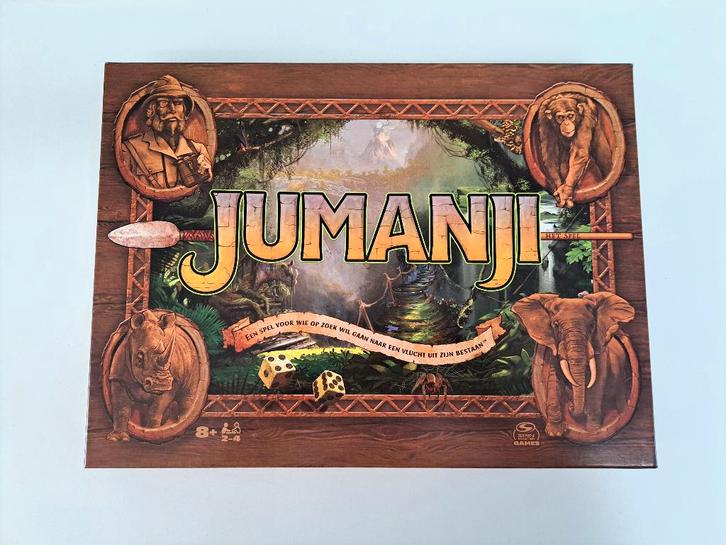 Jumanji bordspel, Hobby en Vrije tijd, Gezelschapsspellen | Bordspellen, Zo goed als nieuw, Een of twee spelers, Drie of vier spelers