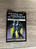 Transformers G1: Thundercracker US instruction pre-rub 1984, G1, Ophalen of Verzenden, Gebruikt, Decepticons