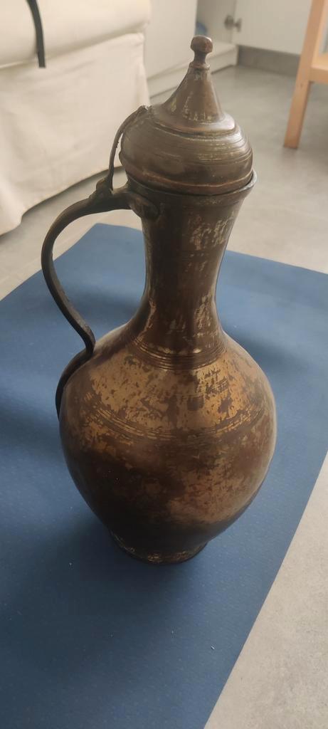 Antieke Bronzen/Messing Kan in Oosterse Stijl (Dallah/Ewer),, Antiek en Kunst, Antiek | Koper en Brons, Ophalen