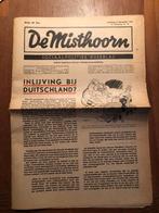 2x Fout. a. De Misthoorn 14 Sept. 1940. Joodsche stembus-, Verzamelen, Verzenden, Nederland, Boek of Tijdschrift