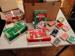 bridge set, met boekjes, Hobby en Vrije tijd, Gezelschapsspellen | Kaartspellen, Ophalen of Verzenden, Gebruikt