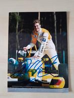 Fotokaart Ralf Schumacher Formule 3 1994 echte handtekening, Verzamelen, Ophalen of Verzenden, Formule 1, Zo goed als nieuw