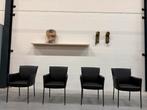 4 Nieuw Design on Stock Amra Eetkamerstoelen zwart leer, Eyye Montis Label Gelderland Leolux, Zwart, Leer, Ophalen of Verzenden