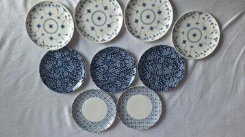 Churchill blauw/wit ontbijtbordjes (9 stuks) beschikbaar voor biedingen