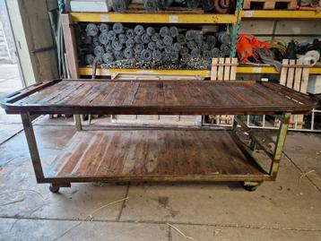 Veiling tafel / bostafel / industriële tafel beschikbaar voor biedingen