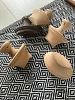 Hout houten vintage bruin bruinen knop handgreep deurknop, Doe-het-zelf en Verbouw, Hang- en Sluitwerk, Ophalen of Verzenden, Zo goed als nieuw