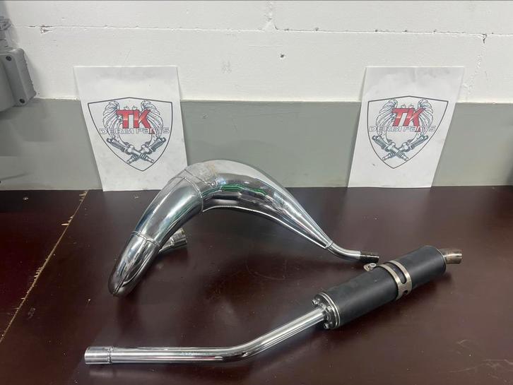 Derbi scr corse 50/70 chrome zgan, Fietsen en Brommers, Brommeronderdelen | Algemeen, Nieuw, Uitlaat, Ophalen of Verzenden