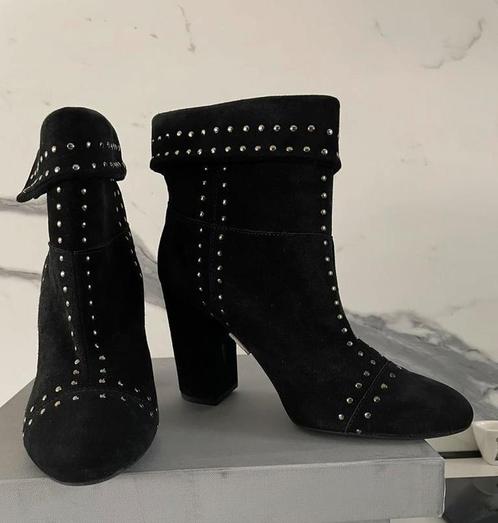 NIEUW! Leren laarsjes maat 40 suède leer, ongedragen, Kleding | Dames, Schoenen, Nieuw, Lage of Enkellaarzen, Zwart, Ophalen of Verzenden