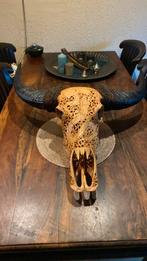Waterbuffel schedel bewerkt Bali, Huis en Inrichting, Woonaccessoires | Wanddecoraties, Ophalen of Verzenden, Zo goed als nieuw