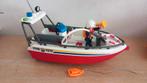 Playmobil brandweerboot met spuit,brandweerman setnr 4823, Ophalen of Verzenden, Zo goed als nieuw