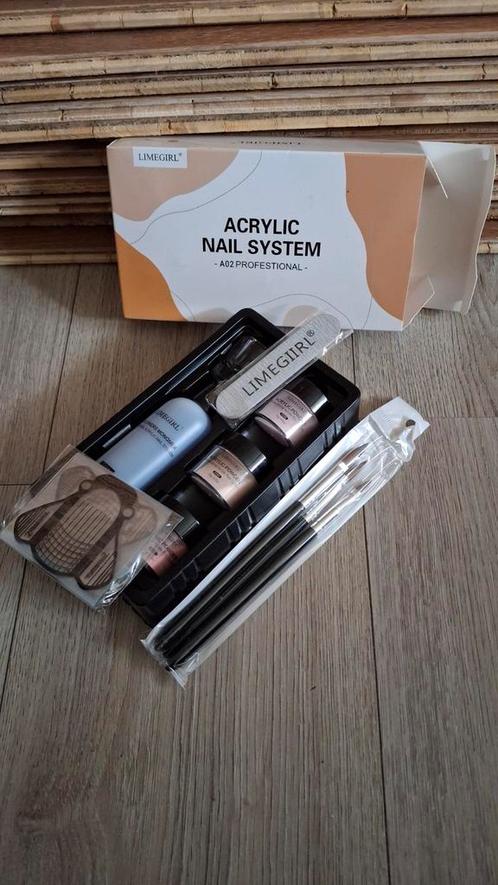 Acryl nagel setje, Sieraden, Tassen en Uiterlijk, Uiterlijk | Cosmetica en Make-up, Nieuw, Handen en Nagels, Ophalen of Verzenden