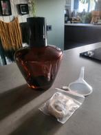Olielamp bruin glas, Ophalen of Verzenden, Zo goed als nieuw