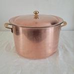 Culinox spring GL  grote koperen pan soeppan 24 cm & 2 kilo, Ophalen of Verzenden, Gebruikt, Rvs, Koekenpan of Braadpan