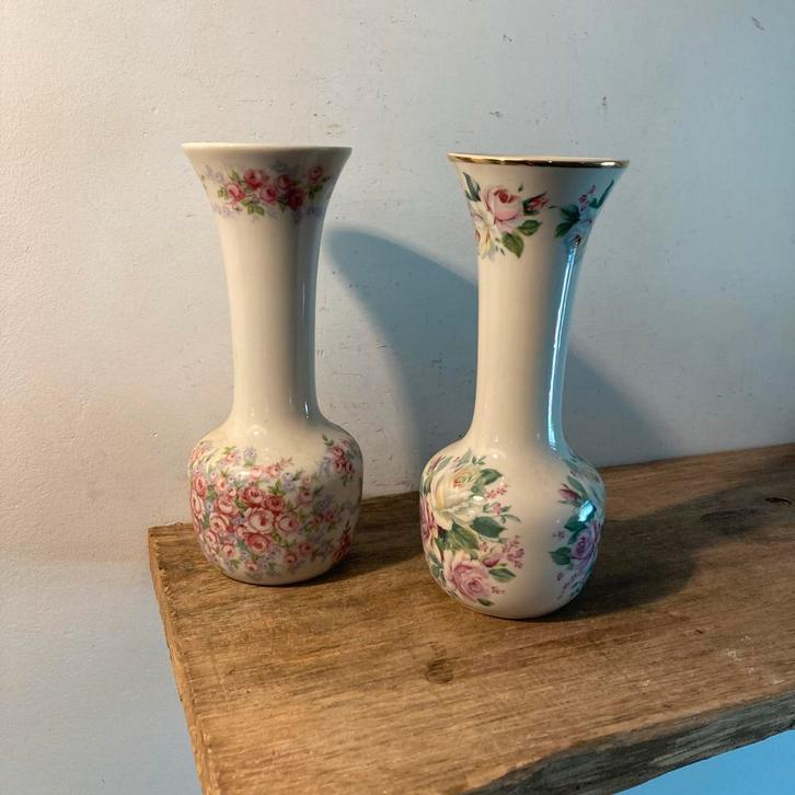 Vintage IBIS Ceramica Vazen Portugal - Set van 2, Antiek en Kunst, Antiek | Vazen, Ophalen of Verzenden