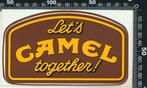 Sticker: Camel - Let's Camel together (4), Ophalen of Verzenden, Zo goed als nieuw, Bedrijf of Vereniging