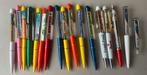 15 floaty pennen en 1 balpen met banner, Verzamelen, Ophalen of Verzenden, Gebruikt, Balpen, Overige merken