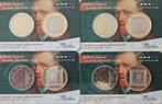 4x Coincard Holland Coin Fair Vincent van Gogh, Verzenden, Koningin Beatrix, Euro's