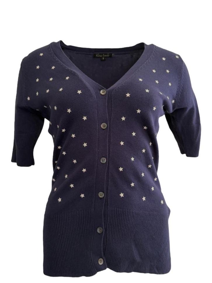 King Louie vest S, Kleding | Dames, Truien en Vesten, Zo goed als nieuw, Maat 36 (S), Blauw, Ophalen of Verzenden