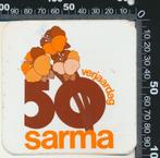 Sticker: Sarma - 50 Jaar, Ophalen of Verzenden, Zo goed als nieuw, Bedrijf of Vereniging