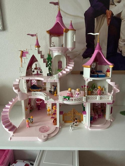 Groot Playmobil Prinsessenkasteel – Compleet & Sprookjesacht, Kinderen en Baby's, Speelgoed | Playmobil, Zo goed als nieuw, Complete set
