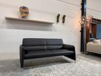 Als nieuw Leolux Felizia Bank 2,5 zits Zwart leer Design, Huis en Inrichting, Leolux, Tweepersoons, Ophalen of Verzenden, Zo goed als nieuw