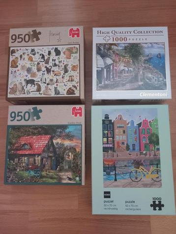 Mooie legpuzzels van 950 en 1000 stukjes beschikbaar voor biedingen