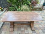 Kloostertafel lichtbruin breed 100 cm lang 190 cm, Huis en Inrichting, Tafels | Eettafels, Ophalen, Gebruikt, Klassiek, Vijf personen of meer