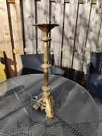 Franse antieke jaren 1800 Bronzen altaar kandelaar, Ophalen of Verzenden