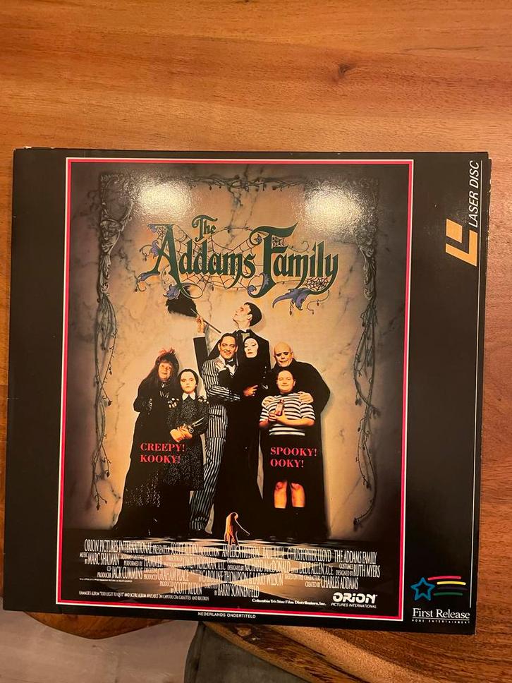 The Addams Family Laserdisc, Cd's en Dvd's, Dvd's | Overige Dvd's, Zo goed als nieuw, Alle leeftijden, Ophalen of Verzenden