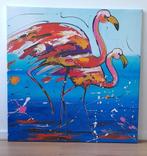 Flamingo schilderij op canvas, Ophalen