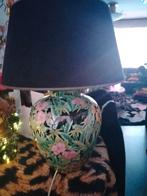 hollywood regency Tafellamp met kap panter en tijger, Huis en Inrichting, Lampen | Kroonluchters, Ophalen of Verzenden, Gebruikt