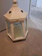 Grote 6 kantige houten lantaarn met ijzeren dakje. e, Ophalen, Hout, 50 tot 75 cm