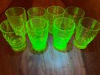 Antiek uranium drinkglas - 8 stuks, Ophalen