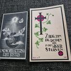 2x Bidprentjes uit 1947 en 1957., Bidprentje, Ophalen of Verzenden