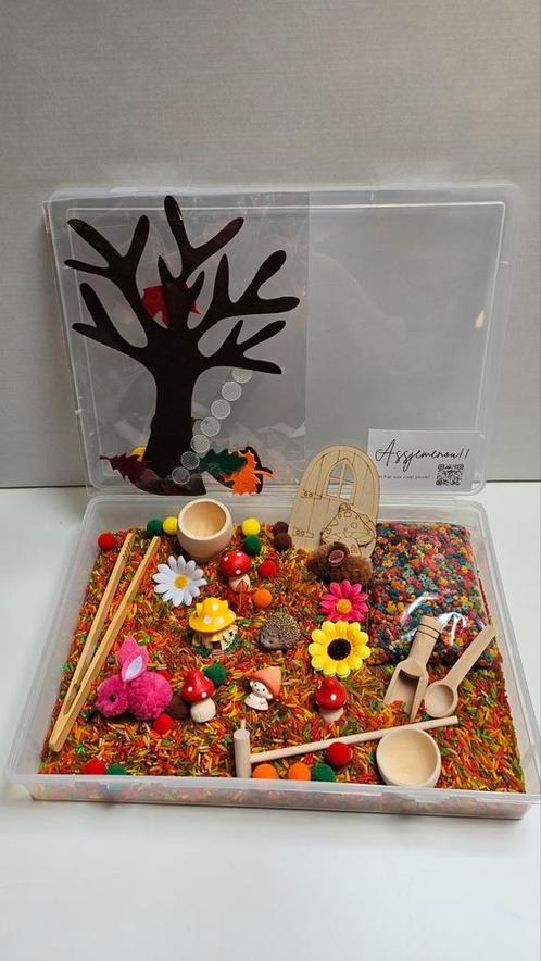 Speelbak compleet XXL Herfst - sensorisch speelgoed, Kinderen en Baby's, Speelgoed | Educatief en Creatief, Nieuw, Ophalen of Verzenden
