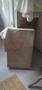 Oude houten Kledingdoos **Het Geruite Roosje**, Ophalen of Verzenden