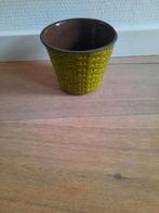 Vintage bloempotje, Rond, Ophalen of Verzenden, Aardewerk, Minder dan 40 cm