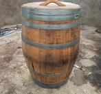 Regenton wijnvat met deksel en kraan, 150 liter of meer, Ophalen of Verzenden, Hout, Met kraantje
